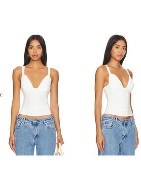The Line by K Josephine Tank white size M NWT  $93msrp
